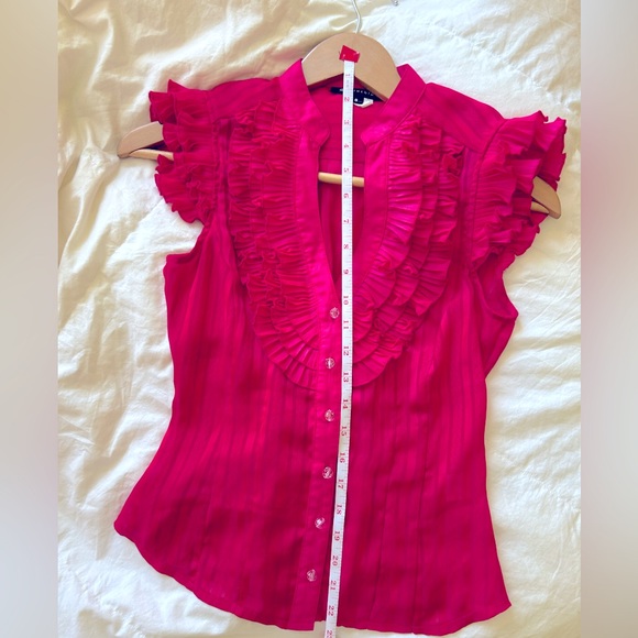Pink Marineblu ruffled shirt small - Picture 3 of 8